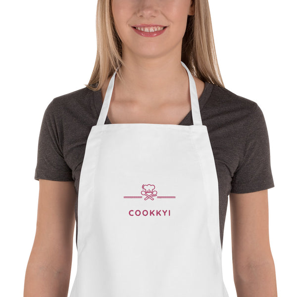 AUTHENTIK Tablier Brodé Rose